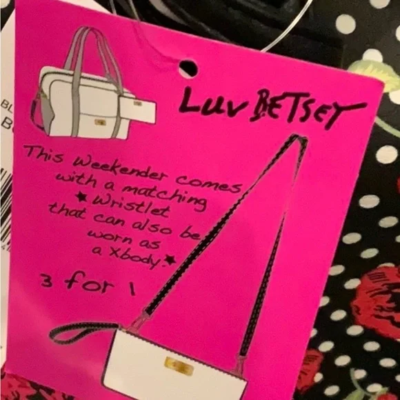 Betsey Johnson Weekender Bag and Crossbody Bag set NWT - Picture 7 of 16